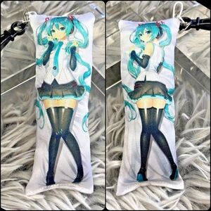 Handmade Anime Miku Hatsune Original Anxiety Relief Plush Keychain